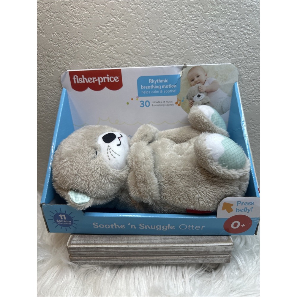 $25 🌙 Fisher Price Soothe N Snuggle Otter Plush Soothing Sound Baby NEW